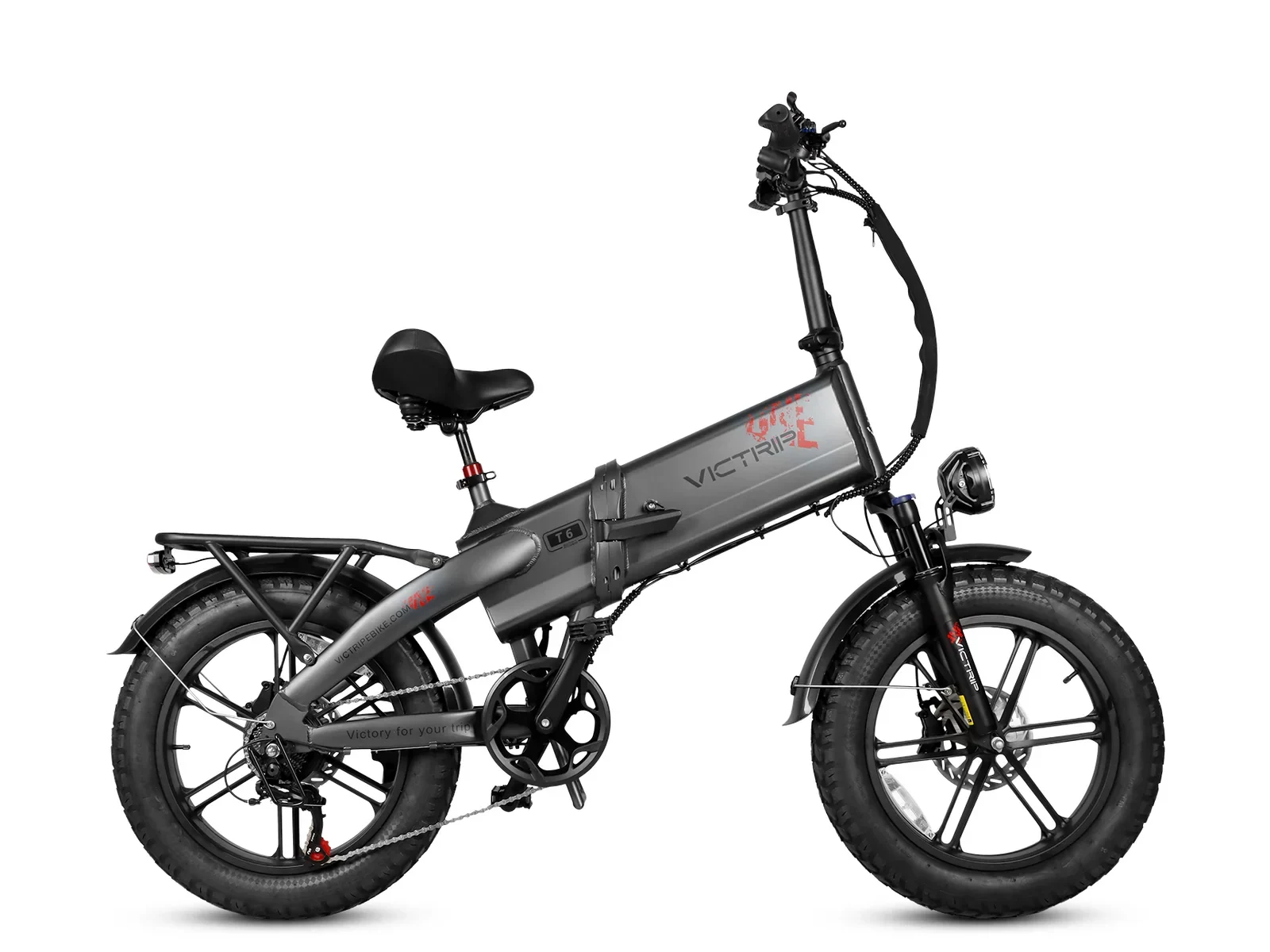 VICTRIP®   T6   Foldable   Long   Range Electric   Bike